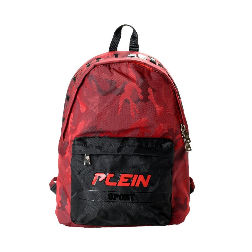 Plein Sport Unisex Military Print Red "ZAINO EASTPAK" Backpack Bag